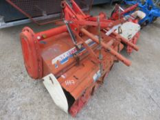 COMPACT TRACTOR MOUNTED ROTORVATOR TILLER UNIT.