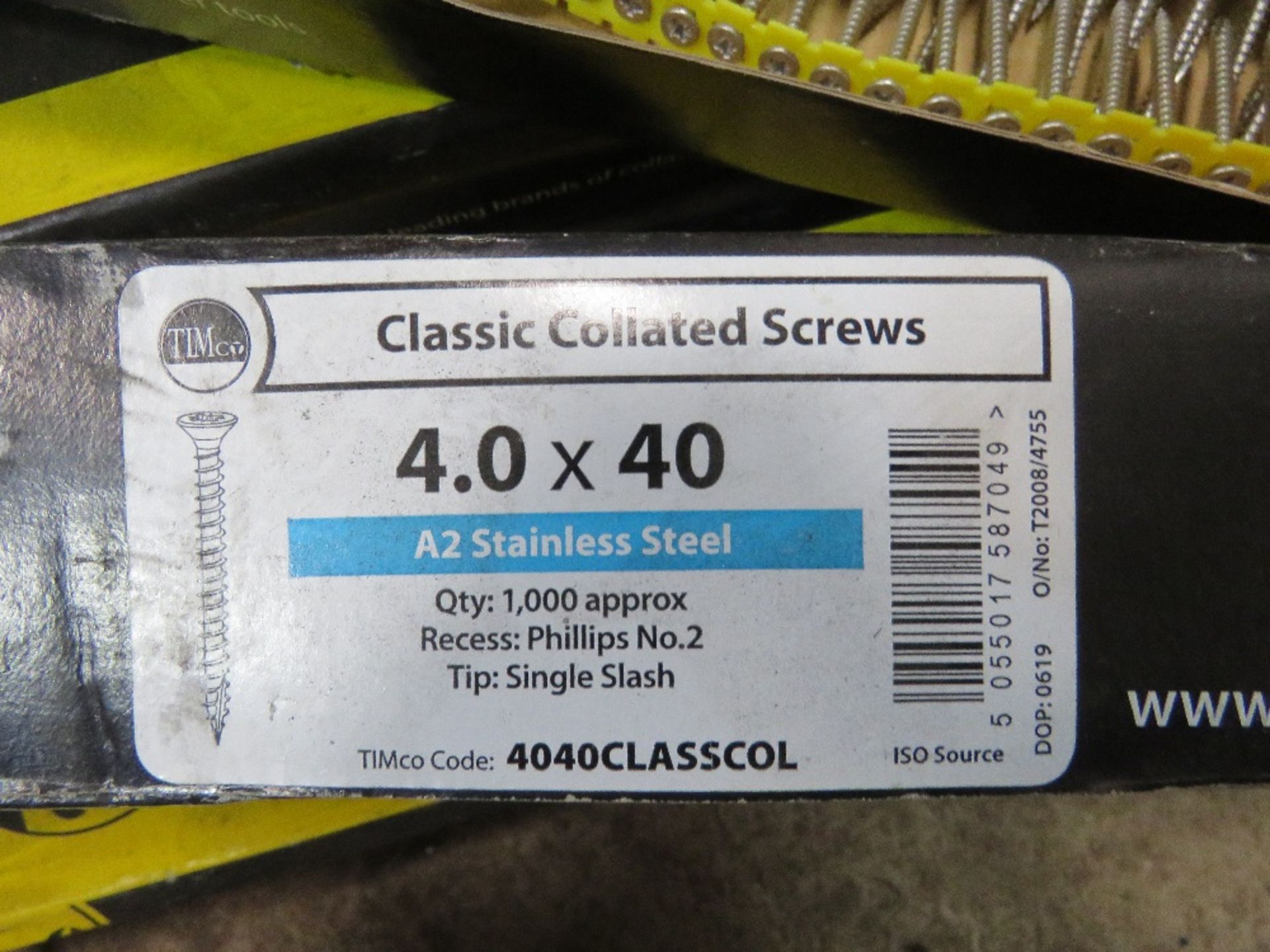 QUANTITY OF COLLATED SCREWS. - Image 5 of 6