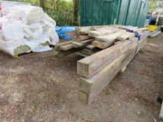 LARGE PACK OF PRE USED TIMBER BEAMS AND JOISTS 1.5-4.2M LENGTH APPROX. THIS LOT IS SOLD UNDER THE