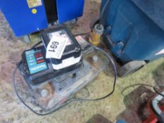 CAR BATTERY WITH A MAKITA BATTERY PLUS CHARGER.