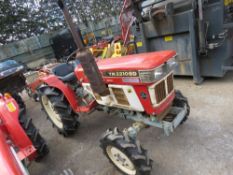 YANMAR YM2210D COMPACT AGRICULTURAL TRACTOR, 4WD, AGRICULTURAL TYRES, WITH REAR LINKAGE. FROM LIMITE