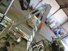 ALUMINIUM STEP LADDERS. THIS LOT IS SOLD UNDER THE AUCTIONEERS MARGIN SCHEME, THEREFORE NO VAT WI