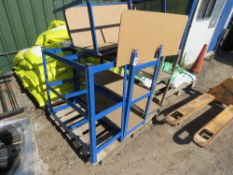 4NO LIGHTWEIGHT RACKING FRAMES. DIRECT FROM LOCAL LANDSCAPE COMPANY WHO ARE CLOSING A DEPOT.