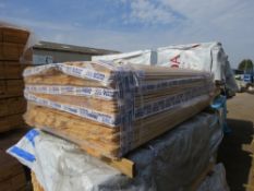 SMALL PACK OF UNTREATED SHIPLAP TIMBER 1.73M LENGTH X 100MM WIDTH APPROX.