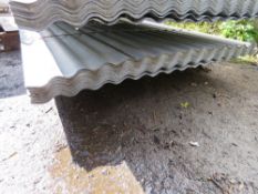 PACK OF 50NO 12FT CORRUGATED GALVANISED ROOFING SHEETS, EXTRA WIDE AT 1.14M WIDTH APPROX.