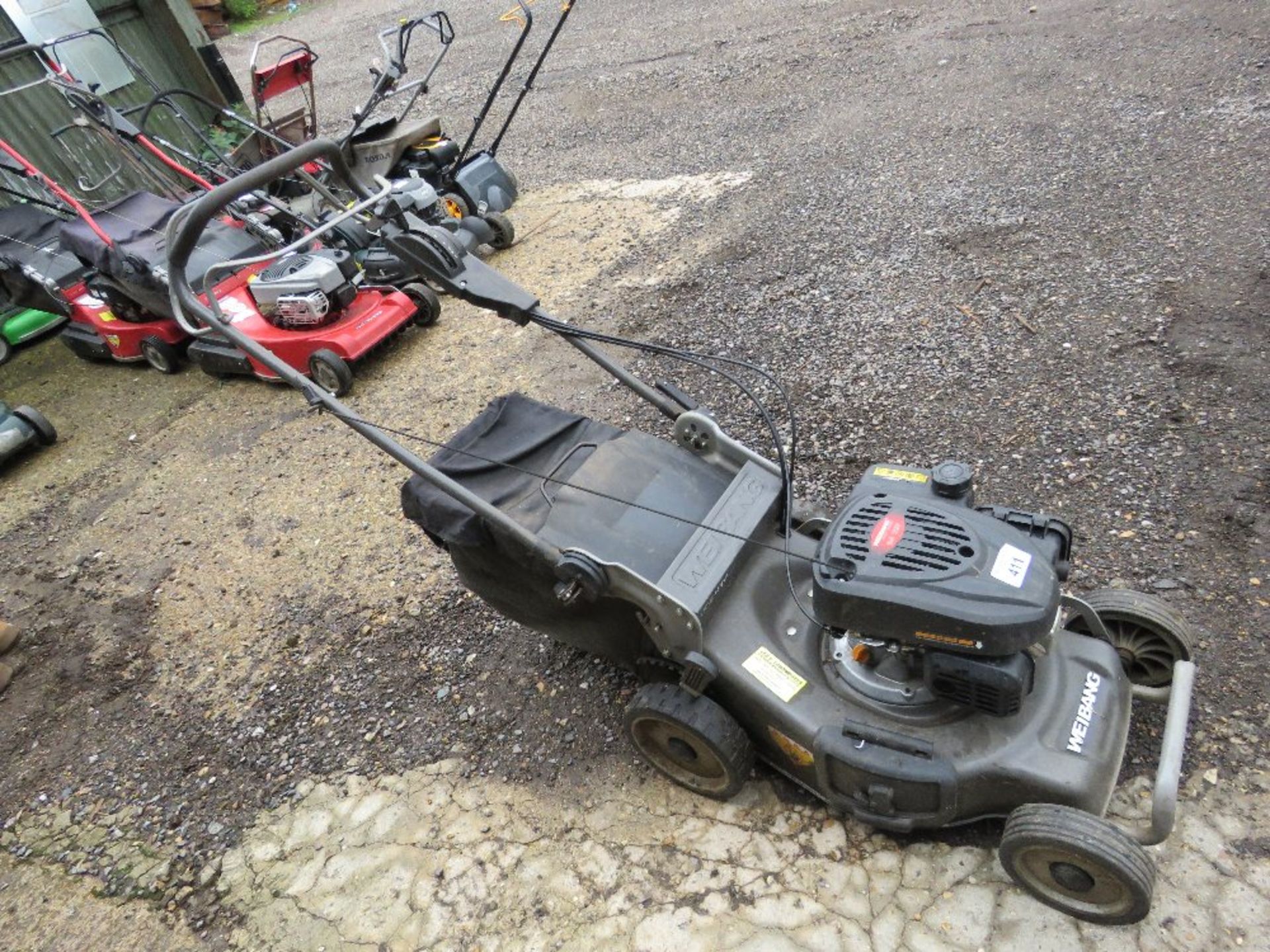 WEIBANG VIRTUE LAWNMOWER WITH COLLECTOR. DIRECT FROM LOCAL LANDSCAPE COMPANY WHO ARE CLOSING A DEPOT