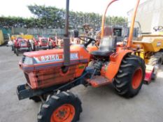KUBOTA B2150 4WD COMPACT TRACTOR PLUS A 4FT FLAIL MOWER. WHEN TESTED WAS SEEN TO RUN AND DRIVE..SEE
