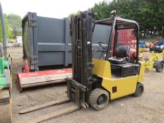HYSTER GAS 2.5TONNE FORKLIFT TRUCK MODEL S2.50XL WITH CONTAINER SPEC MAST. WHEN TESTED WAS SEEN TO D