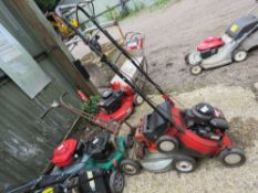 2 X PETROL ENGINED LAWNMOWERS. THIS LOT IS SOLD UNDER THE AUCTIONEERS MARGIN SCHEME, THEREFORE NO