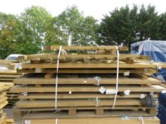 STACK OF 8NO ASSORTED WOODEN PEDESTRIAN GATES.