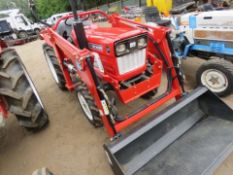 YANMAR YM1610D 4WD COMPACT AGRICULTURAL TRACTOR WITH REAR LINK ARMS AND UNUSED V2A FOREND LOADER WI