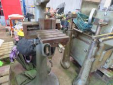 PILLAR DRILL BASE WITH TABLE . THIS LOT IS SOLD UNDER THE AUCTIONEERS MARGIN SCHEME, THEREFORE NO