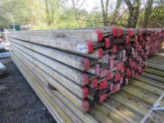 PACK OF 50NO "I" BEAM FORMWORK BEAMS, IDEAL FOR FLAT ROOF SUPPORTS ETC. 3.9M LENGTH X 200MM X 80MM A