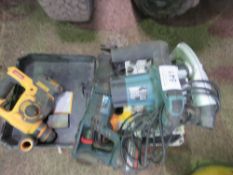 4 X POWER TOOLS: JIGSAW, CIRCULAR SAW, SDS BATTERY DRILL, BATTERY RECIP SAW. THIS LOT IS SOLD UND