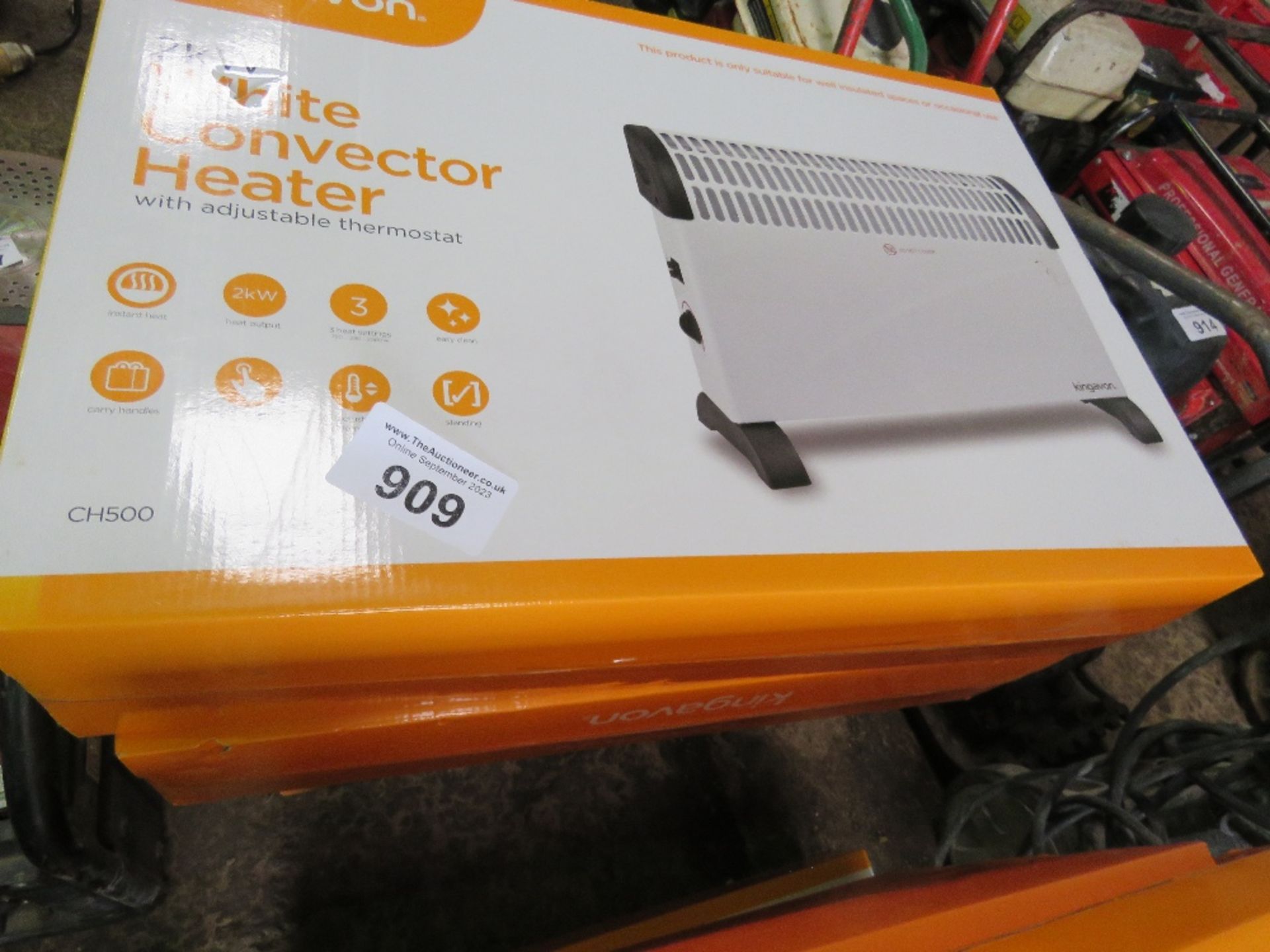 5NO UNUSED 2KW CONVECTOR HEATERS.