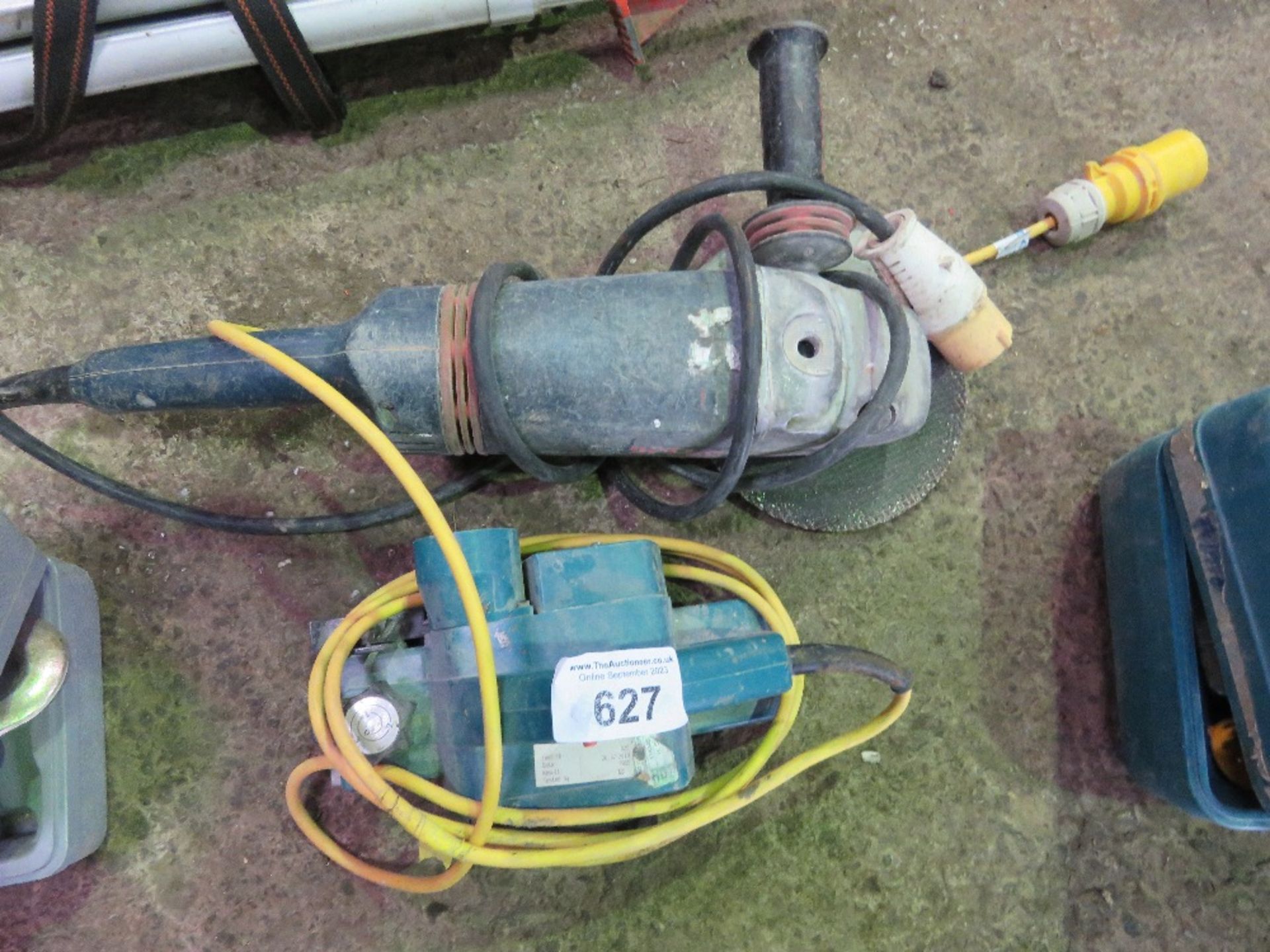 PLANER AND ANGLE GRINDER, 110VOLT POWERED. DIRECT FROM SITE CLEARANCE/CLOSURE.