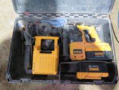 DEWALT HEAVY DUTY BATTERY DRILL SET. THIS LOT IS SOLD UNDER THE AUCTIONEERS MARGIN SCHEME, THEREF