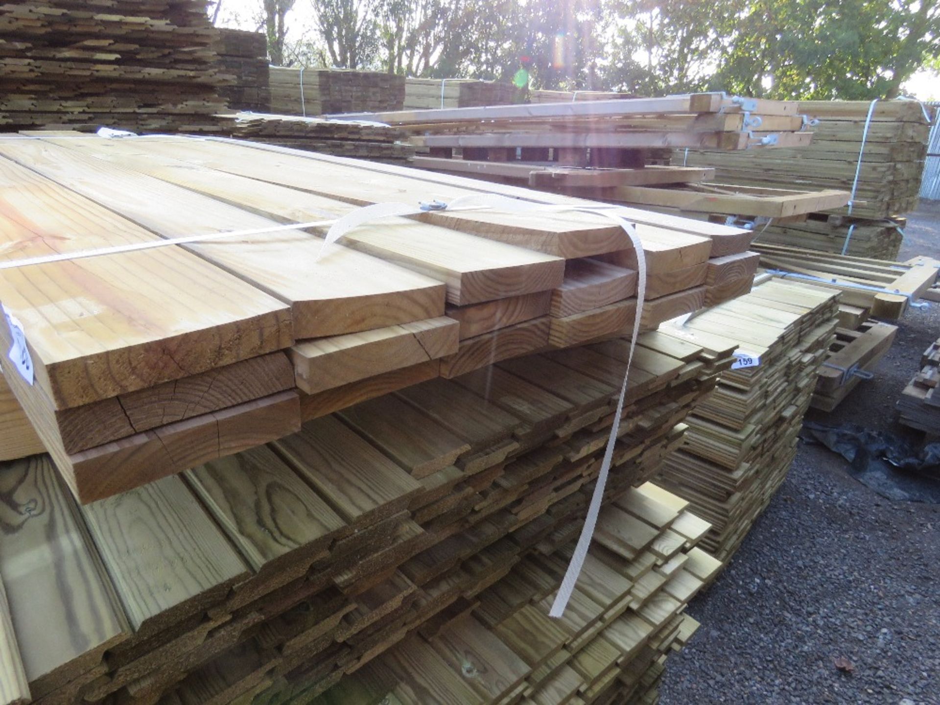 SMALL BUNDLE OF PRESSURE TREATED TIMBER BOARDS 1.83M X 140MM X 30MM APPROX. - Image 2 of 3