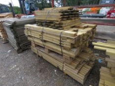 STACK OF ASSORTED USEFUL TIMBERS.