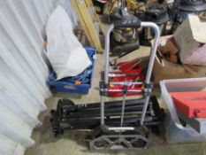 MITRE SAW STAND PLUS A TROLLEY. THIS LOT IS SOLD UNDER THE AUCTIONEERS MARGIN SCHEME, THEREFORE N