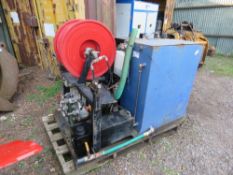 HARBEN YANMAR 4 CYLINDER DIESEL ENGINED VAN MOUNTED JETTER PACK WITH HYDRAULIC HOSE REEL, 1589 REC H