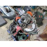 2 X CRATES OF ASSORTED ELECTRICAL POWER TOOLS.