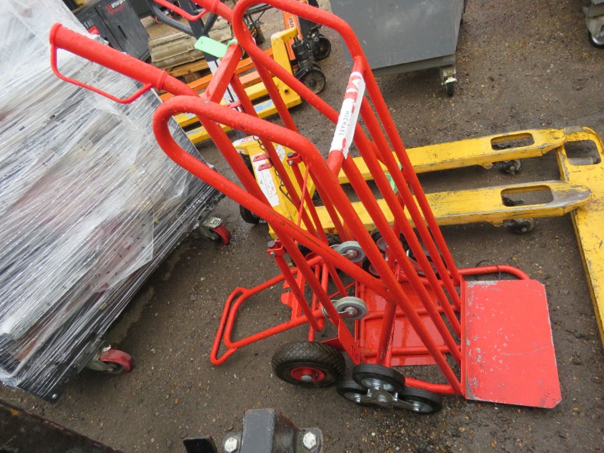 2 X RED SACKBARROWS.. SOURCED FROM LARGE CONSTRUCTION COMPANY LIQUIDATION. - Image 3 of 3