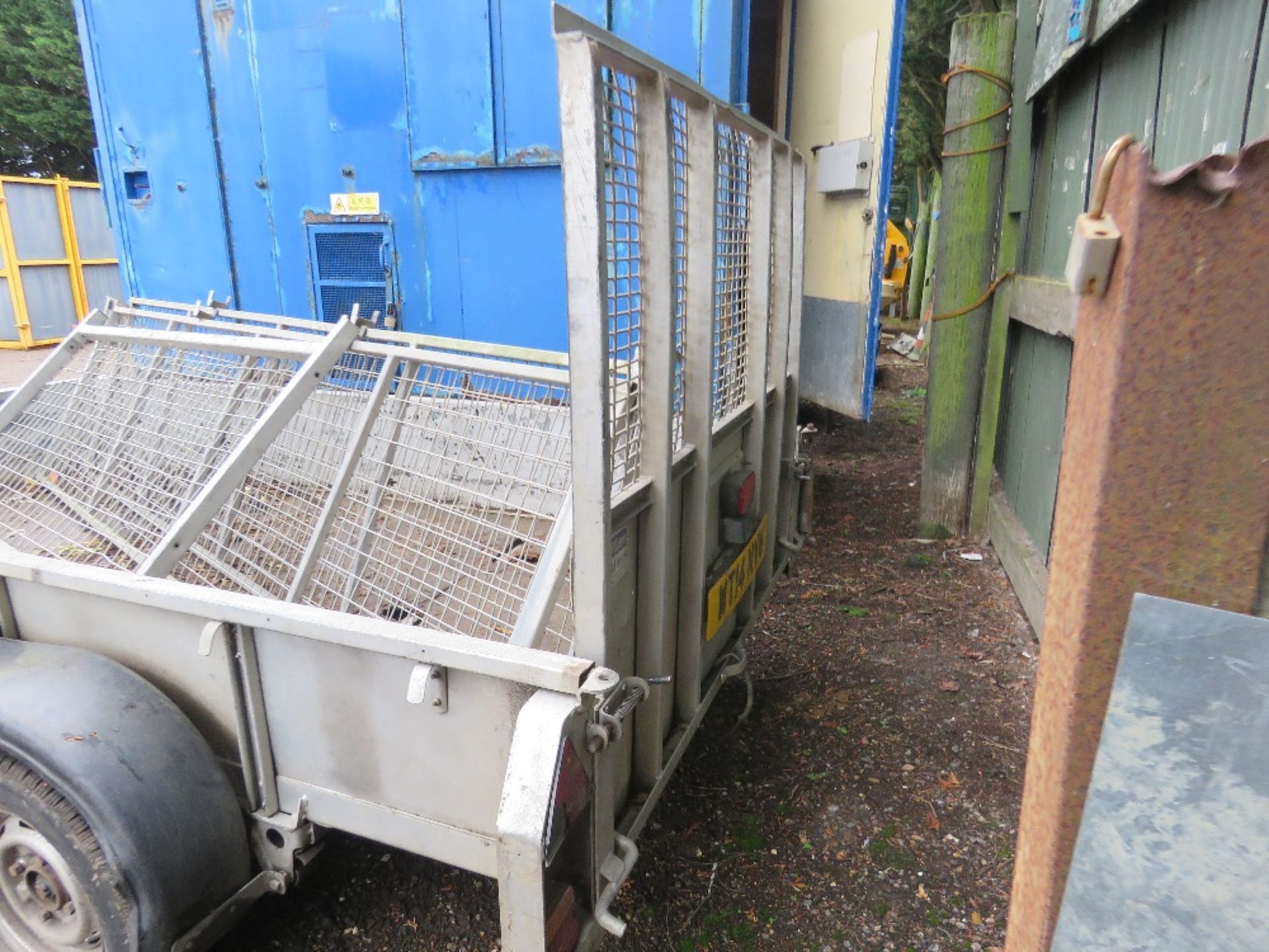 IFOR WILLIAMS GD105G TRAILER COMPLETE WITH MESH CAGE SIDES. SN: SCK40000010315322 - Image 4 of 9