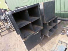 2 X ARMORGARD PIPESTOR WHEELED STORAGE UNITS, 2 SECTIONS PER SET.