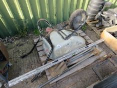 WHEELBARROW PLUS ASSORTED HAND TOOLS. THIS LOT IS SOLD UNDER THE AUCTIONEERS MARGIN SCHEME, THERE