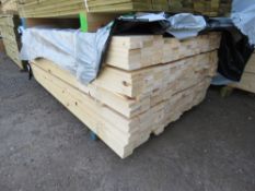 LARGE PACK OF UNTREATED TIMBER SLATS 1.83M X 70MM X 20MM APPROX.