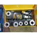 REMS AMIGO 110V PIPE THREADER SET IN BOX. SOURCED FROM LARGE CONSTRUCTION COMPANY LIQUIDATION.