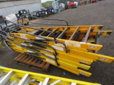 5 X GRP STEP LADDERS. SOURCED FROM LARGE CONSTRUCTION COMPANY LIQUIDATION.