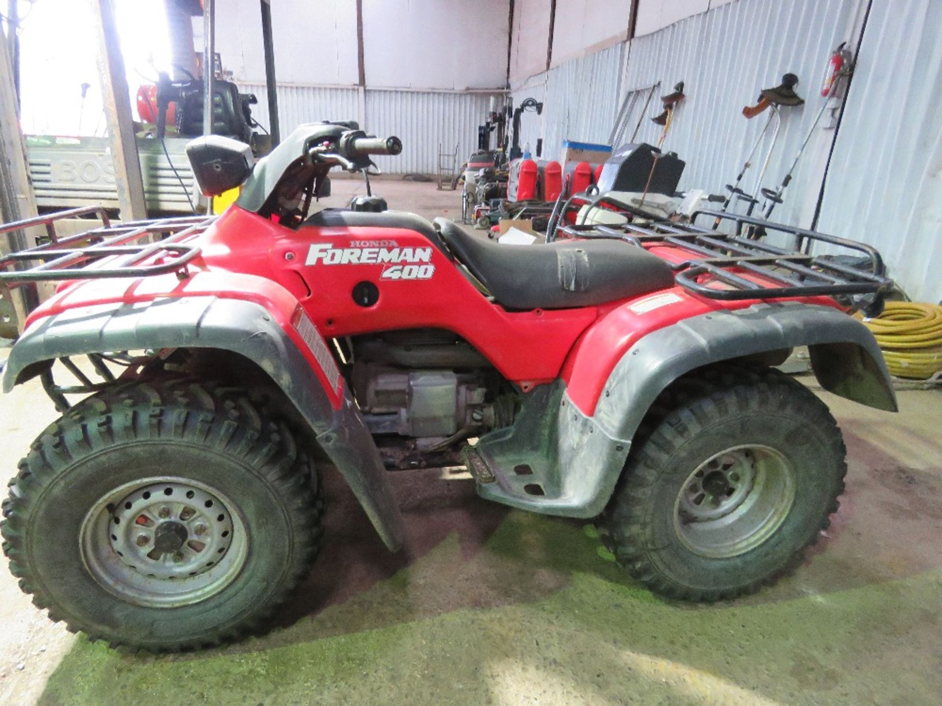 FOREMAN 400 4WD QUAD BIKE. WHEN TESTED WAS SEEN TO DRIVE..SEE VIDEO.