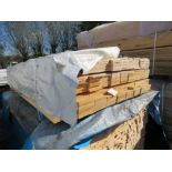 SMALL PACK OF UNTREATED HIT AND MISS TIMBER CLADDING BOARDS. 1.75M LENGTH X 100MM WIDTH APPROX.