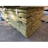 LARGE PACK OF PRESSURE TREATED SHIPLAP FENCE CLADDING TIMBER BOARDS. 1.73M LENGTH X 100MM WIDTH APPR