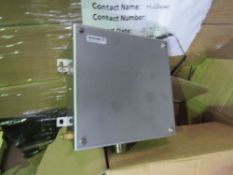 3X PALLETS OF WEIDMULLER INDUSTRIAL LIGHTING EQUIPMENT: 1X PALLET OF STEEL CONNECTION BOXES AND 2X
