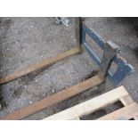 SET OF PALLET FORKS FOR AVANT LOADER OR SIMILAR THIS LOT IS SOLD UNDER THE AUCTIONEERS MARGIN SCH