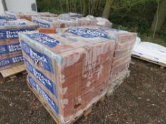 2NO PACKS OF IBSTOCK RED BRICKS, UNUSED, 500NO APPROX IN EACH PACK. THIS LOT IS SOLD UNDER THE A
