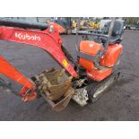 KUBOTA U10-3 MICRO EXCAVATOR WITH 3NO BUCKETS. 2816 REC HOURS. YEAR 2016 BUILD. SN:2816. DIRECT FROM