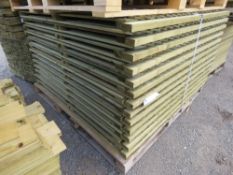 24NO FEATHER EDGE CLAD FENCING PANELS, PRESSURE TREATED, 1.8M X 1.83M APPROX.