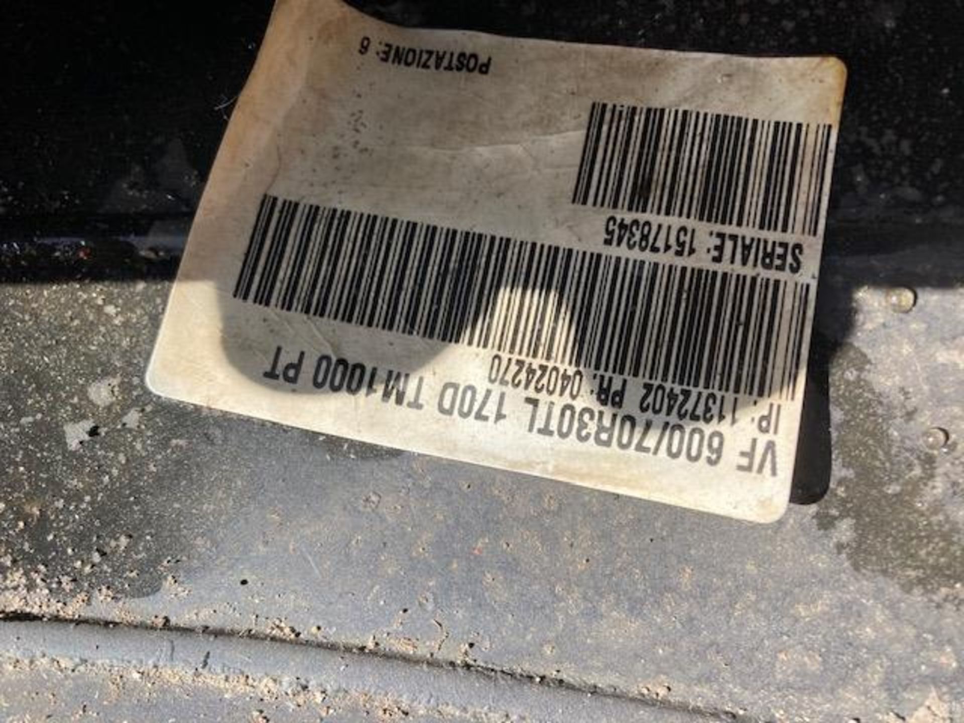 JCB FASTRAC TRELLEBORG 600/70R30 TYRE, PART WORN. - Image 5 of 5