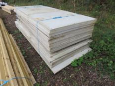 28NO COMPOSITE / PLASTIC COATED BOARDS 1.24M X 2.98M APPROX 24MM THICK. THIS LOT IS SOLD UNDER TH