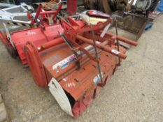 COMPACT TRACTOR MOUNTED ROTORVATOR TILLER UNIT.