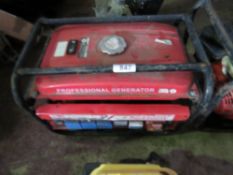 PETROL GENERATOR. THIS LOT IS SOLD UNDER THE AUCTIONEERS MARGIN SCHEME, THEREFORE NO VAT WILL BE