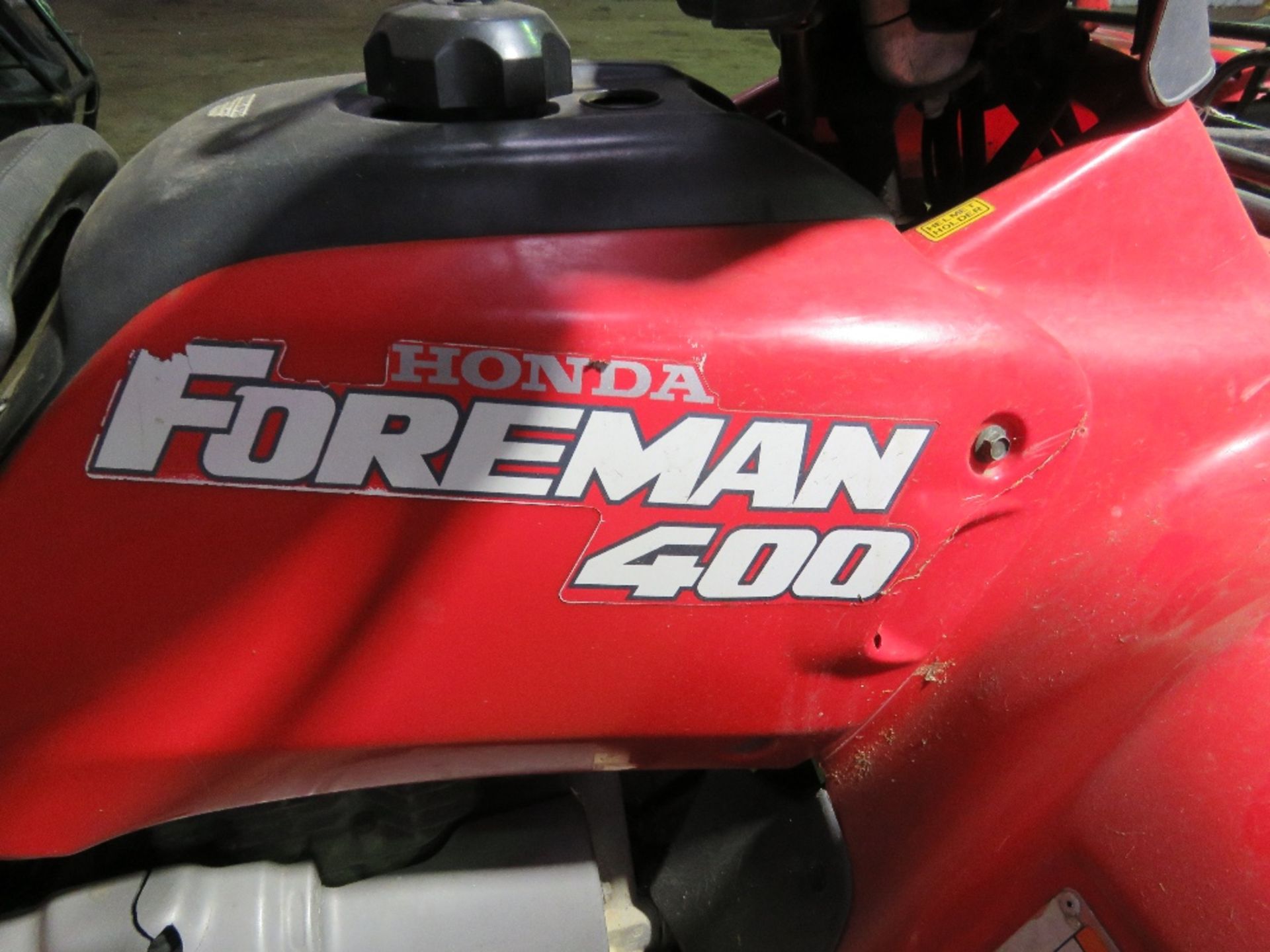 FOREMAN 400 4WD QUAD BIKE. WHEN TESTED WAS SEEN TO DRIVE..SEE VIDEO. - Image 4 of 6