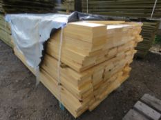 LARGE PACK OF UNTREATED TIMBER BOARDS 140MMX30MM @ 1.83M LENGTH APPROX. 163NO IN TOTAL APPROX.