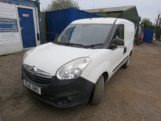 VAUXHALL COMBO L1H1-CDTI FIVE SEATER VAN REG: FL16 ONO. 98, 248 RECORDED MILES. 2 KEYS. WITH V5 (OWN