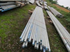 BUNDLE OF 21FT SCAFFOLDING TUBES APPROX. 50 NO. IN TOTAL. SOURCED FROM COMPANY LIQUIDATION.