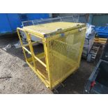 FOLDING TOP MANCAGE FOR FORKLIFT. THIS LOT IS SOLD UNDER THE AUCTIONEERS MARGIN SCHEME, THEREFOR